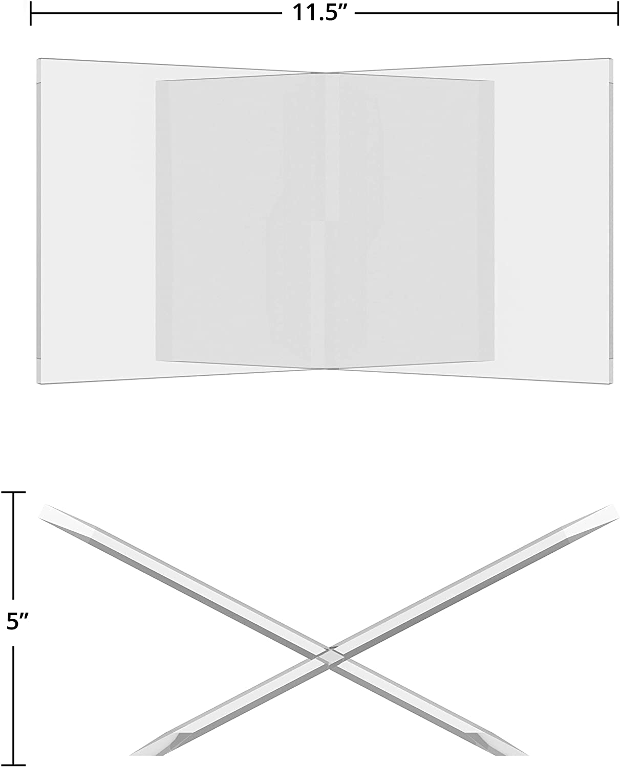 Clear Acrylic Open Book Displa - Clear Acrylic Book Stand Holder 评论和价格