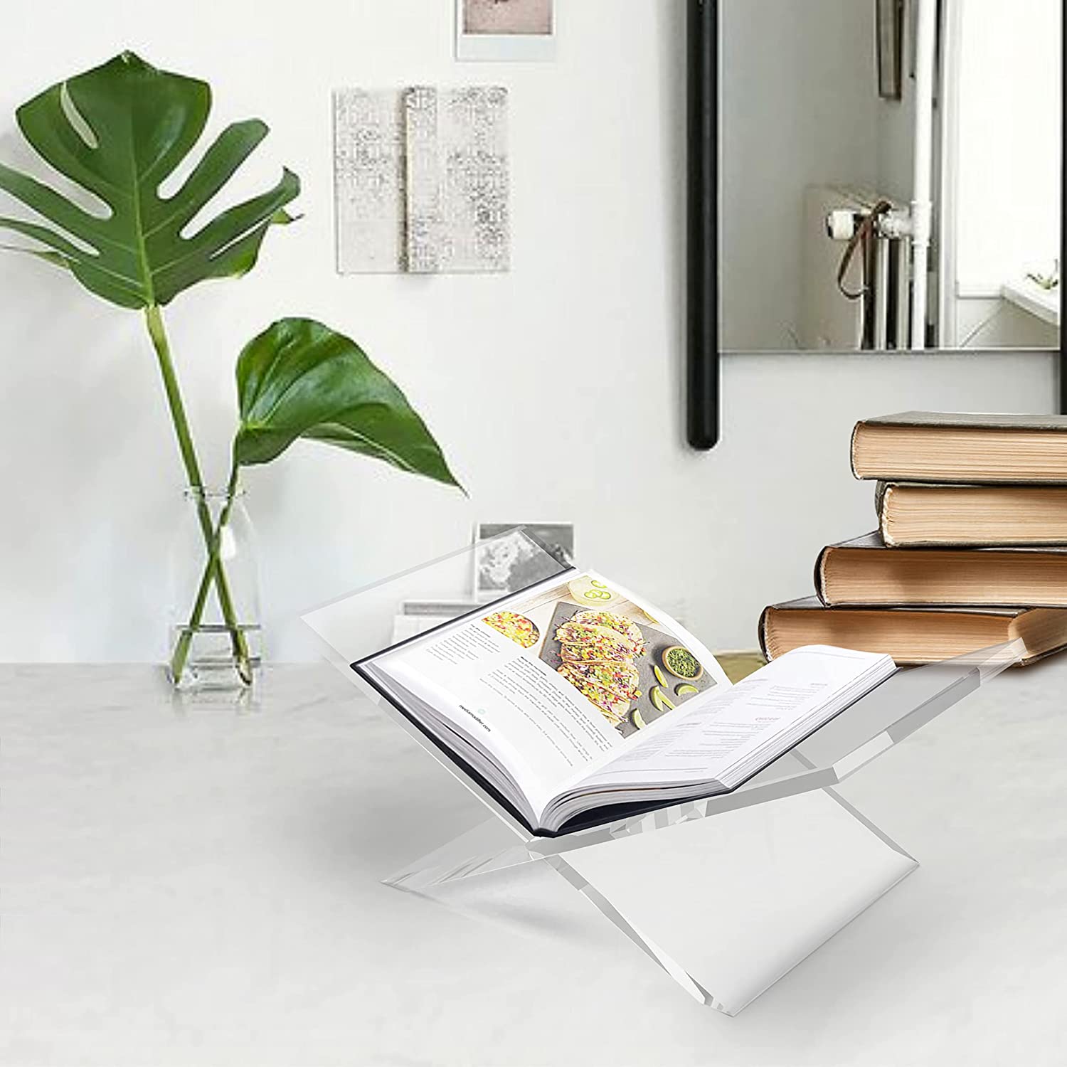 Clear Acrylic Open Book Displa - Clear Acrylic Book Stand Holder 评论和价格
