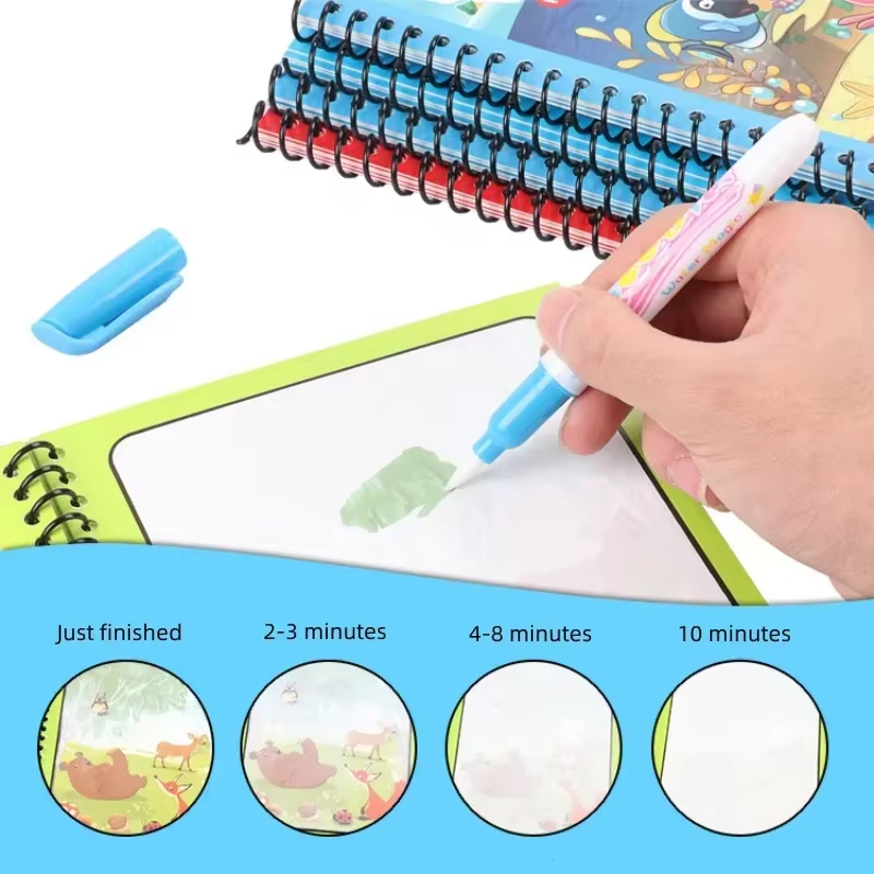 1PC Children Watercolor Painti - Reusable Water Magic Coloring Book 评论和价格