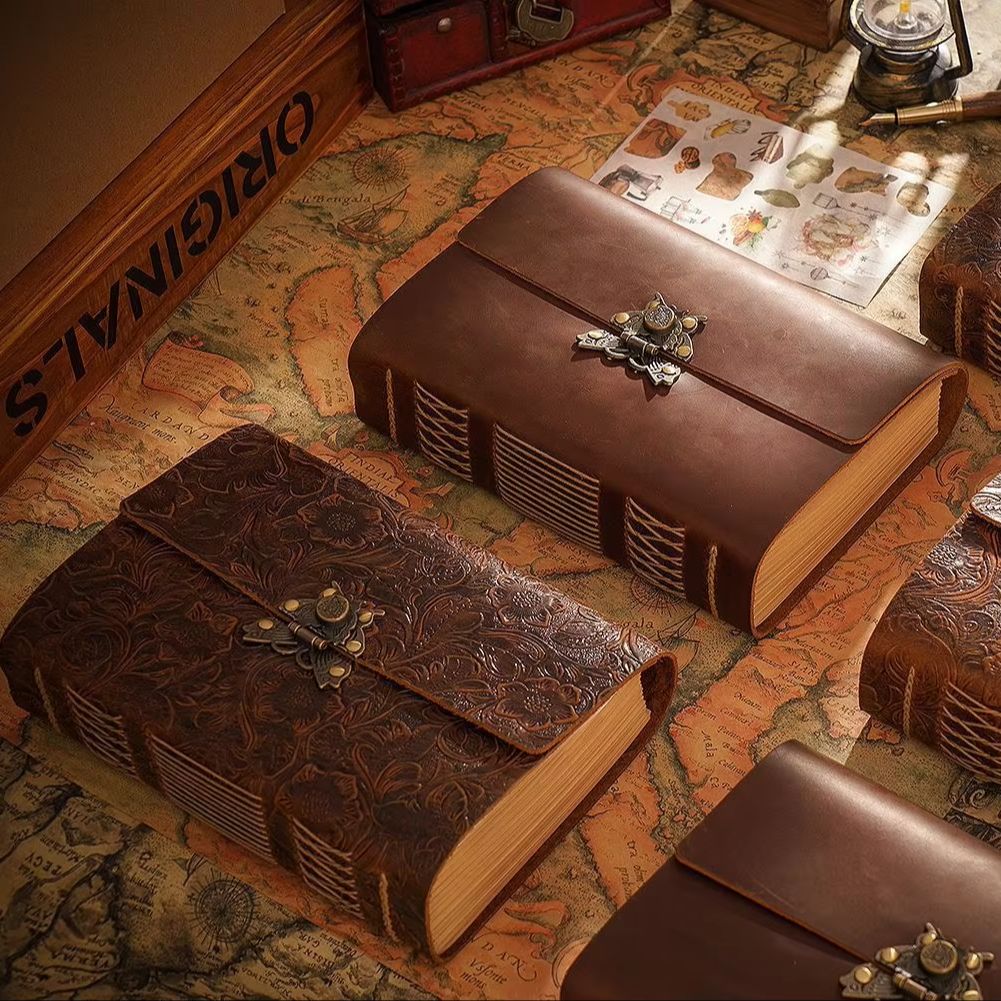 Vintage Crazy Horse Journal, E - Vintage Leather Journal Notebook 评论和价格