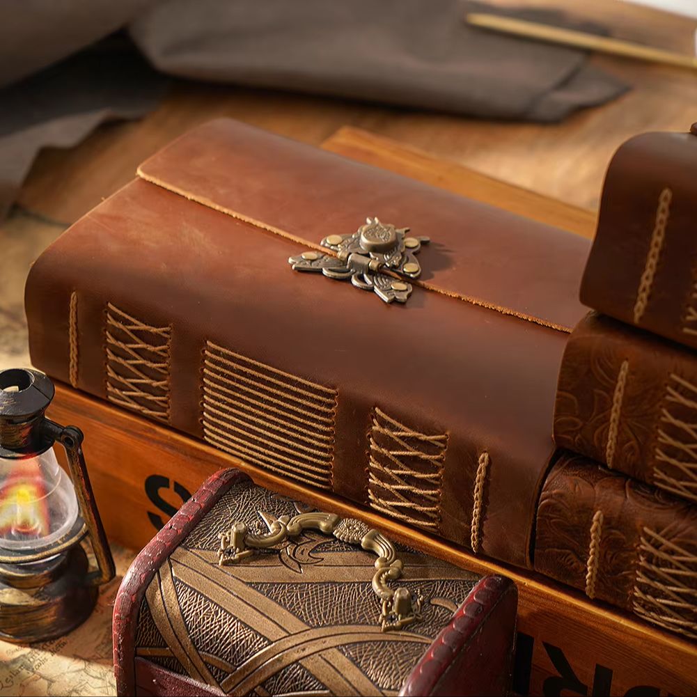 Vintage Crazy Horse Journal, E - Vintage Leather Journal Notebook 评论和价格