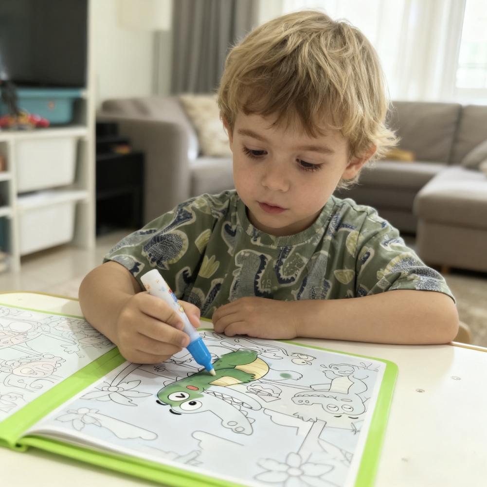 Magic Water Drawing Book DIY D - Reusable Water Magic Coloring Book 评论和价格