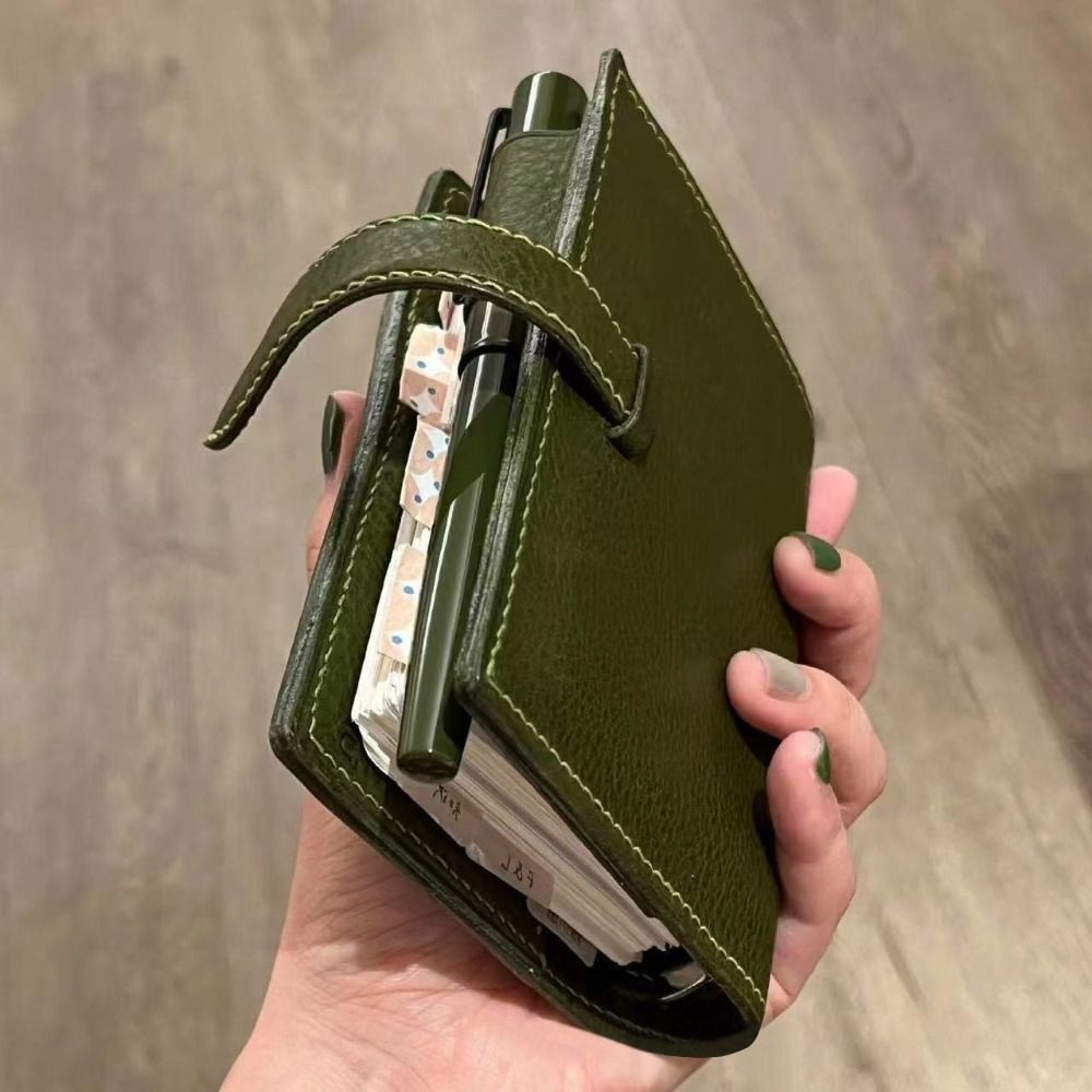 New M5 Green Leather Notebooks - Vintage Leather Journal Notebook 评论和价格
