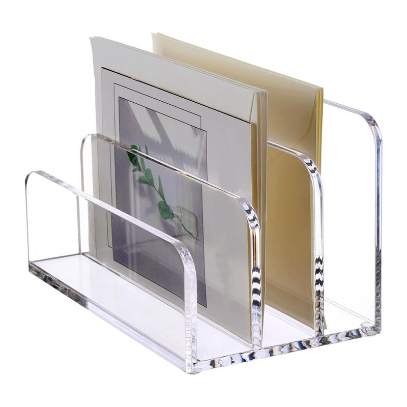 Voltvibe-3 Sections Clear Acry - Clear Acrylic Book Stand Holder 评论和价格